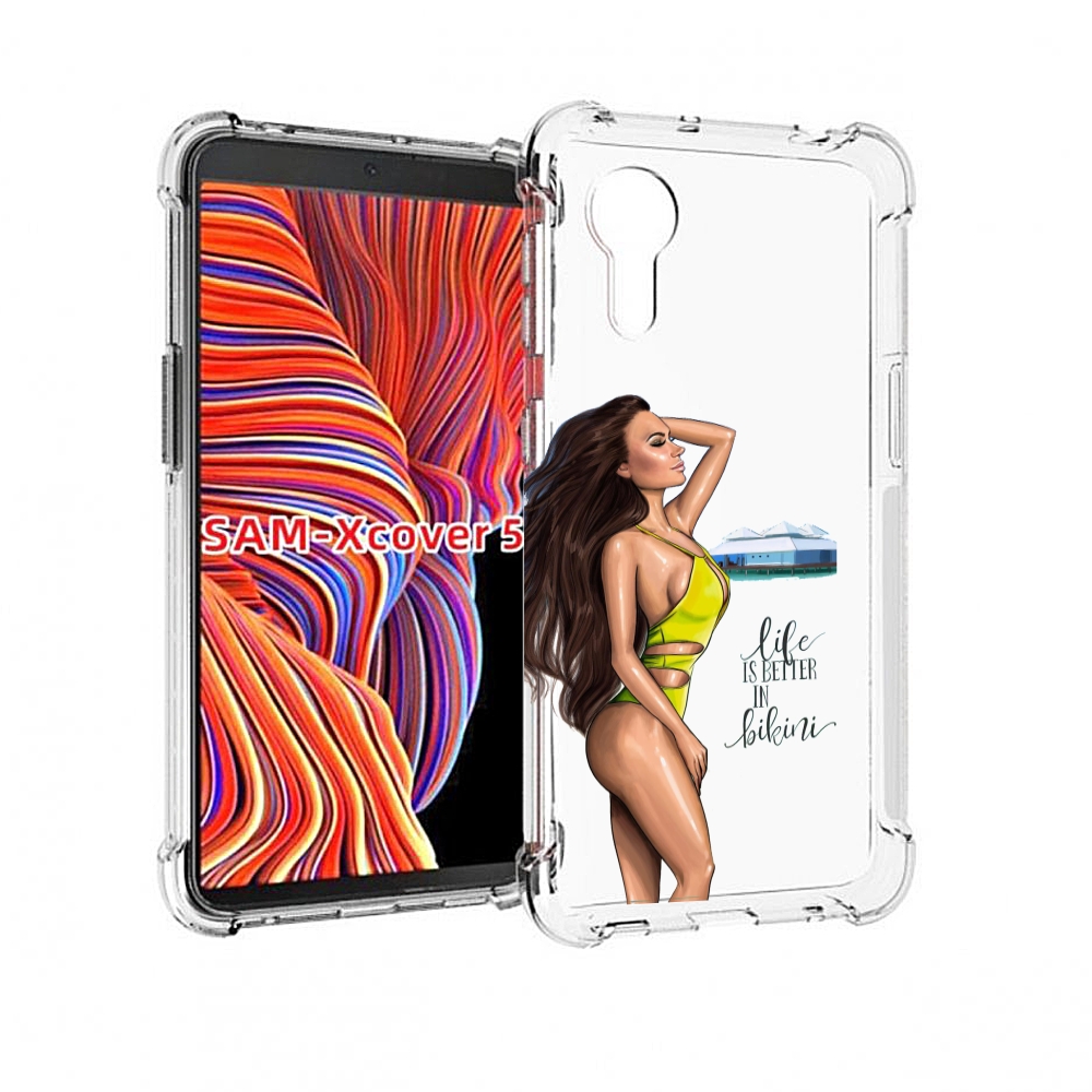 Чехол MyPads Девушка-в-купальнике для Samsung Galaxy Xcover 5