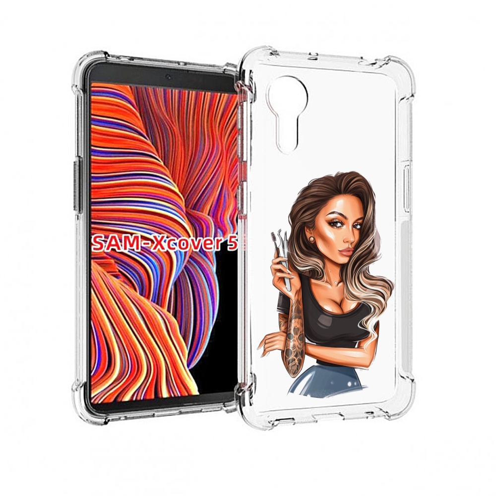 

Чехол MyPads Девушка-бровист для Samsung Galaxy Xcover 5, Прозрачный, Tocco