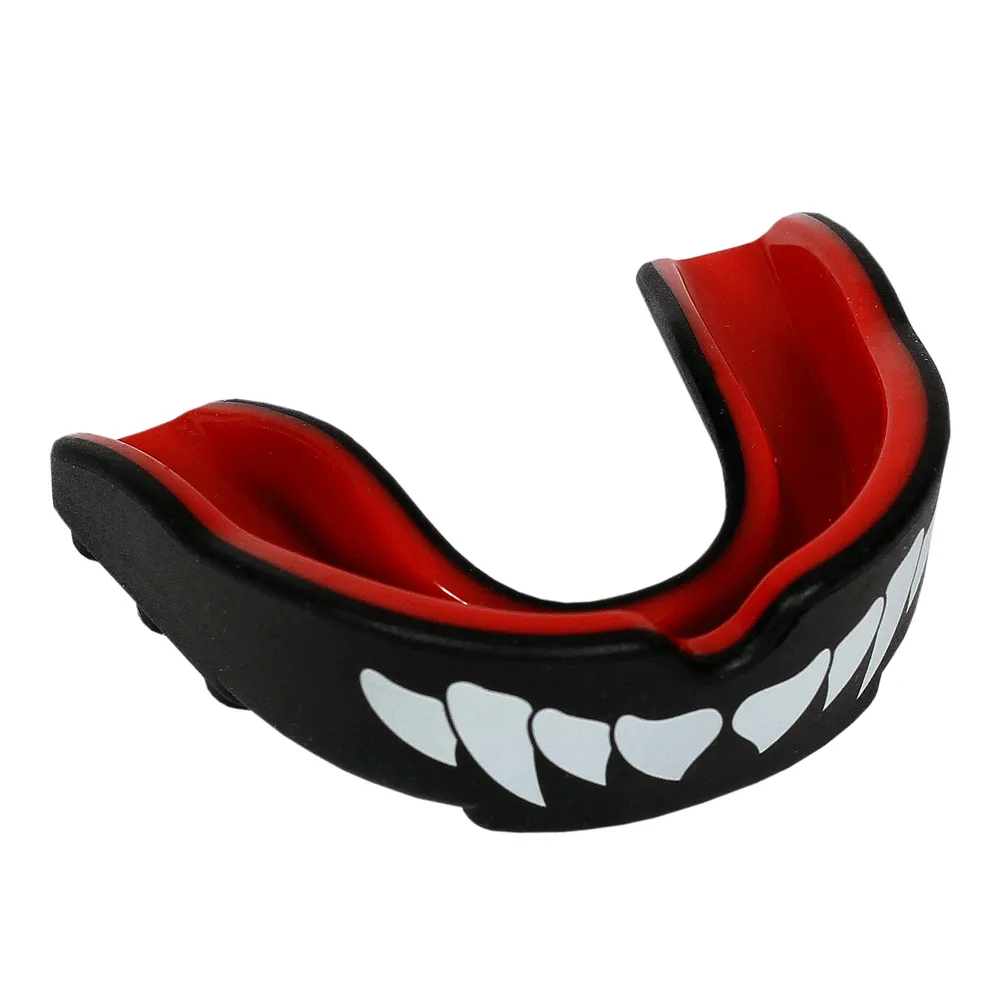 Защита рта (капа) FLAMMA - BLIZZARD MONSTER 2.0 (гель,резина, Черный/красный) (Детский)