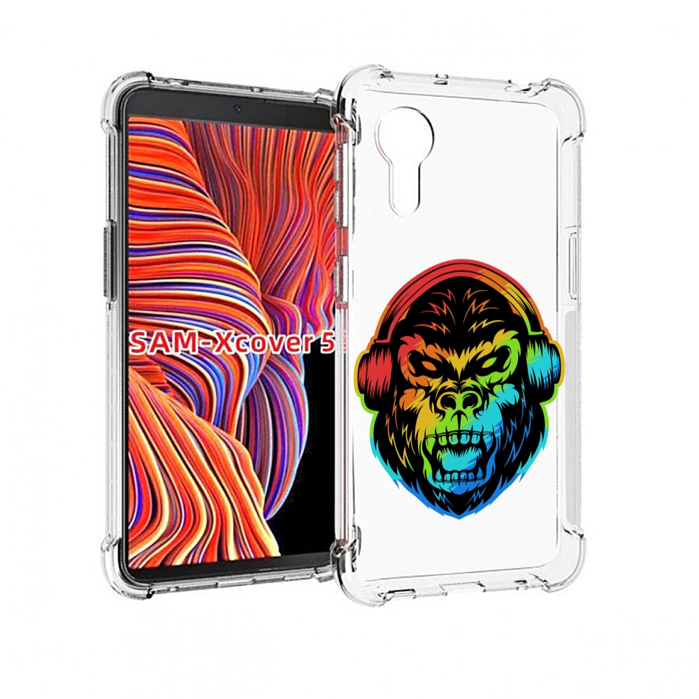 

Чехол MyPads Горилла-в-наушниках для Samsung Galaxy Xcover 5, Прозрачный, Tocco