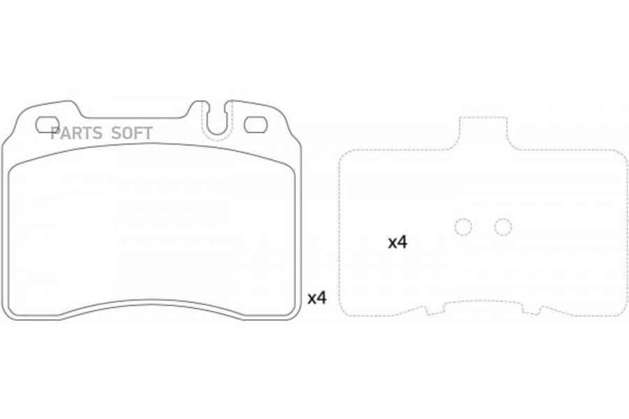 

Тормозные колодки NiBK PN31022