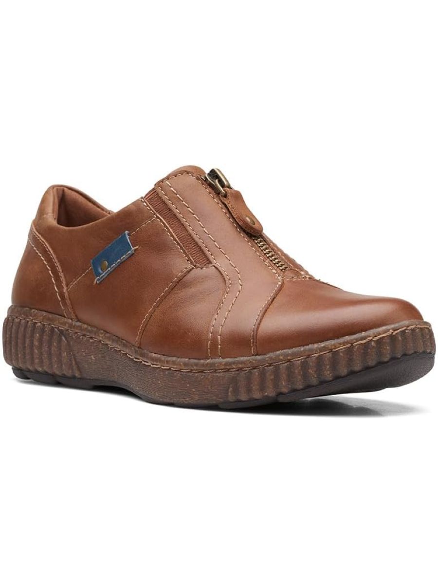 Полуботинки женский Clarks 26167481 коричневые 37 EU