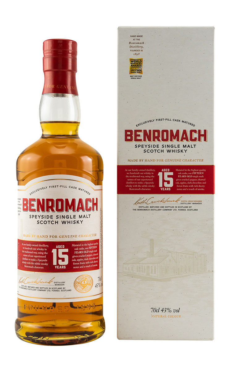 

Виски Benromach 15 YO Single Malt, 0.7 л
