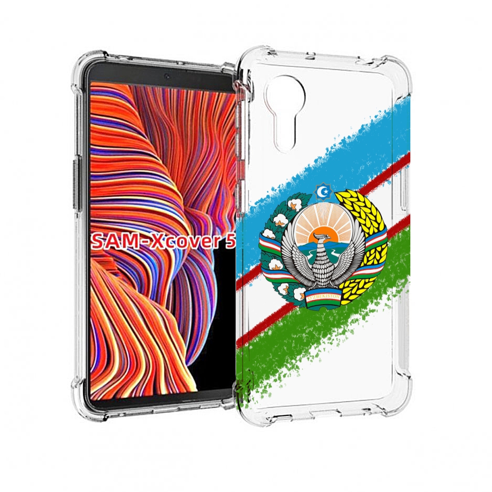 

Чехол MyPads Герб флаг Узбекистана для Samsung Galaxy Xcover 5, Прозрачный, Tocco