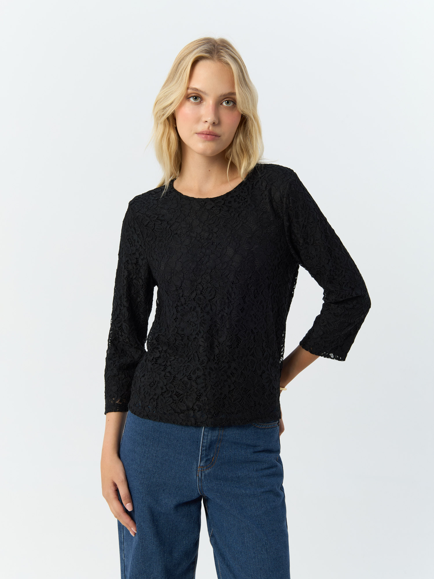 

Блуза женская H&M 926806003 черная XS, Черный, 926806003