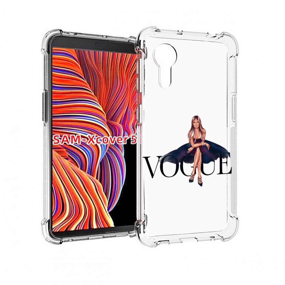 

Чехол MyPads Вог-девушка женский для Samsung Galaxy Xcover 5, Прозрачный, Tocco