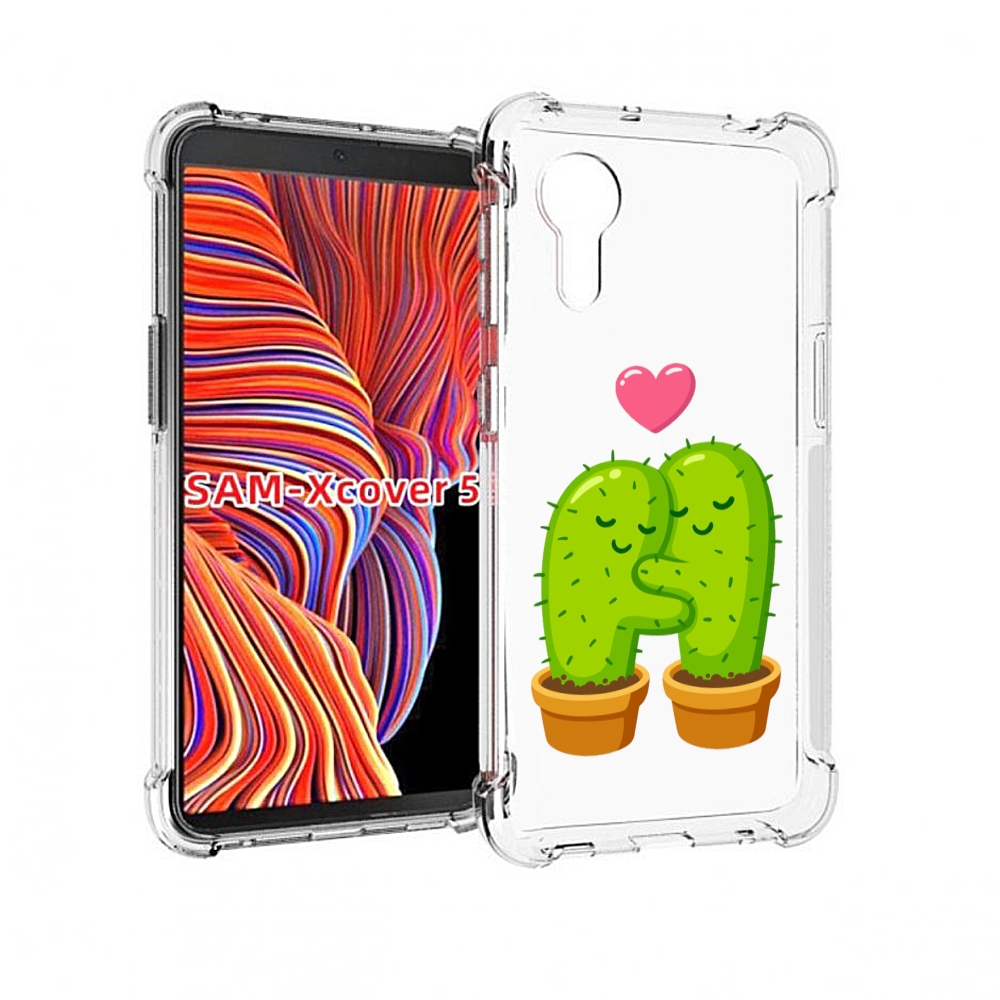

Чехол MyPads Влюбленные-кактусы для Samsung Galaxy Xcover 5, Прозрачный, Tocco