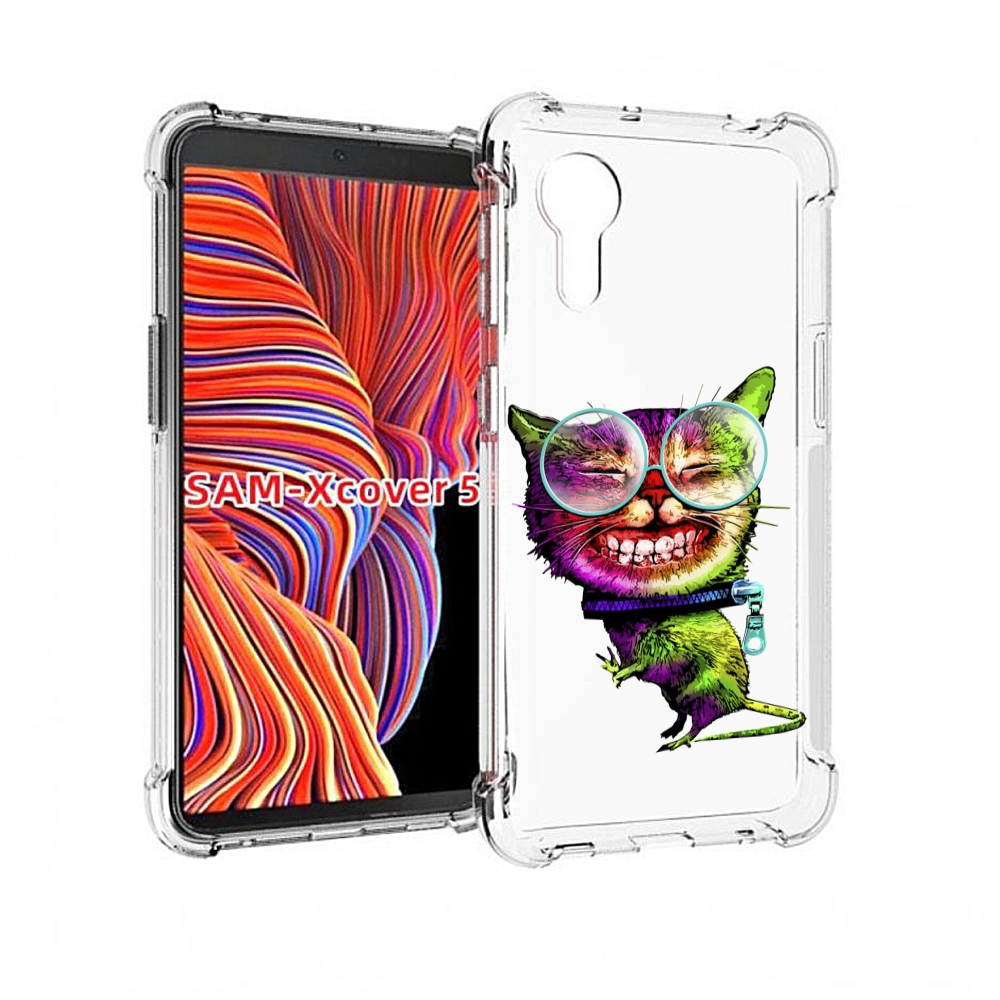 

Чехол MyPads Веселый кот для Samsung Galaxy Xcover 5, Прозрачный, Tocco