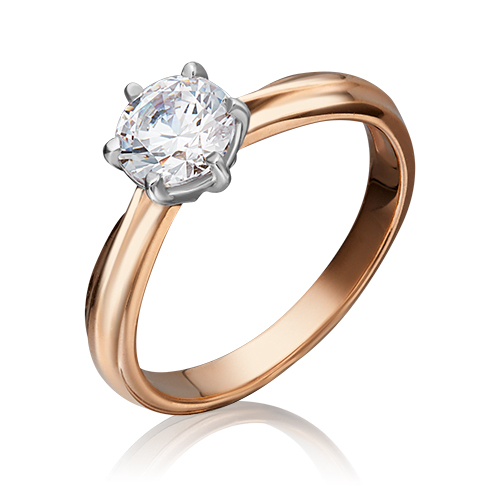 

Кольцо из золота р. 19,5 PLATINA jewelry 01-3090-00-501-1111-38, фианит, 01-3090-00-501-1111-38