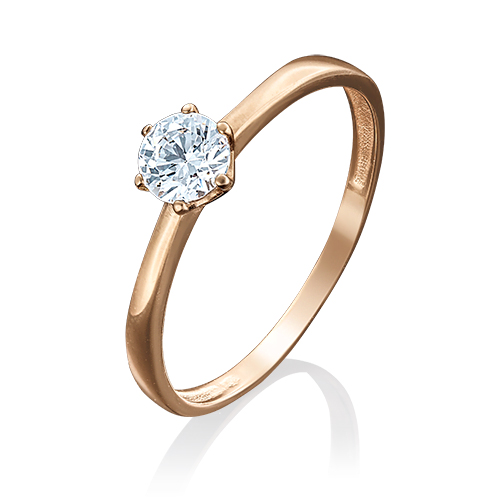 

Кольцо помолвочное из золота р. 17,5 PLATINA jewelry 01-3058-00-501-1110-38, фианит, 01-3058-00-501-1110-38