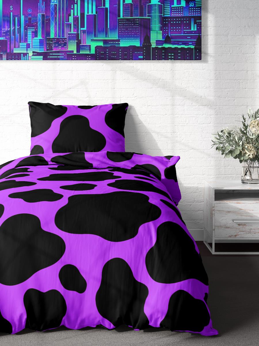 

Постельное белье 1.5-сп. Перкаль «Violet cow» (70х70) «Crazy Getup»