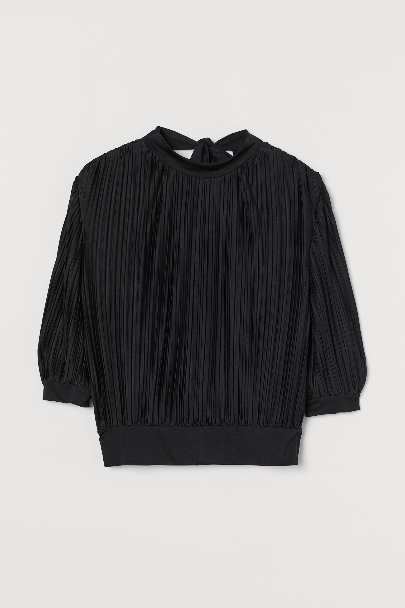 

Блуза женская H&M 927124001 черная S, Черный, 927124001