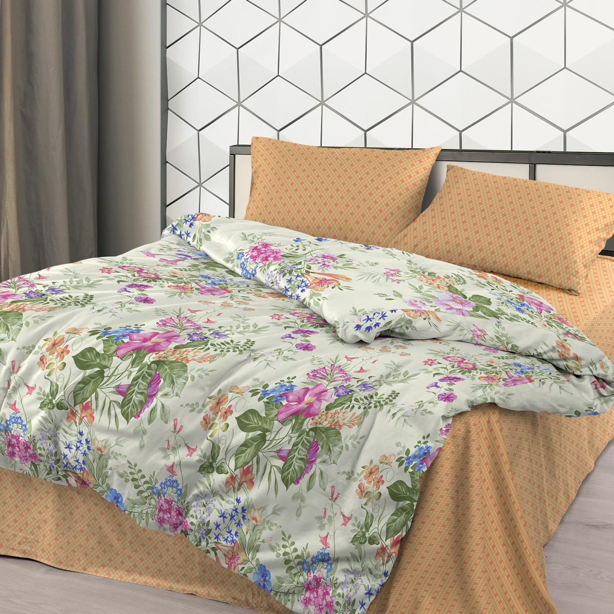 

Постельное Белье 1.5-сп. бязь «Wenge» (50х70) рис. 60003-1/6757-21 Liliane