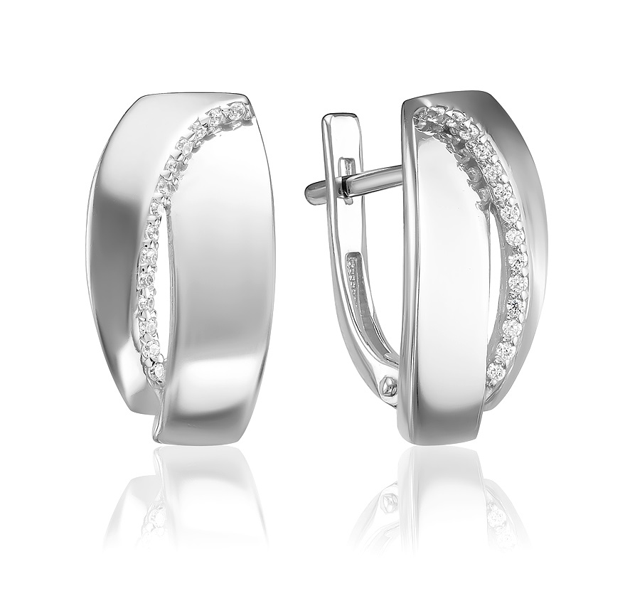

Серьги из серебра с фианитом Media d`oro 02-2-1831, 02-2-1831