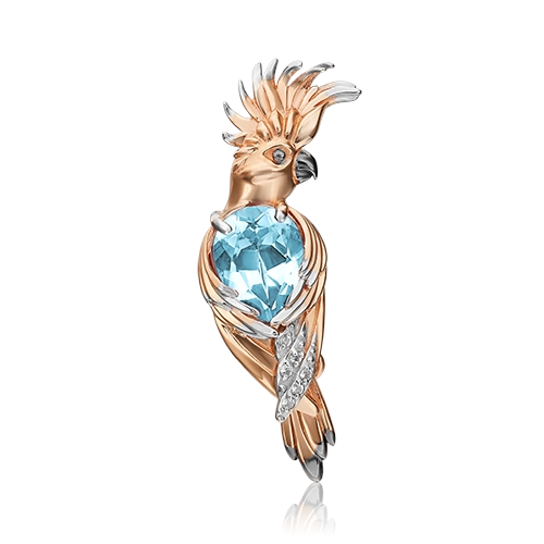 

Брошь из золота PLATINA jewelry 04-0229-00-201-1110-57, топаз, 04-0229-00-201-1110-57