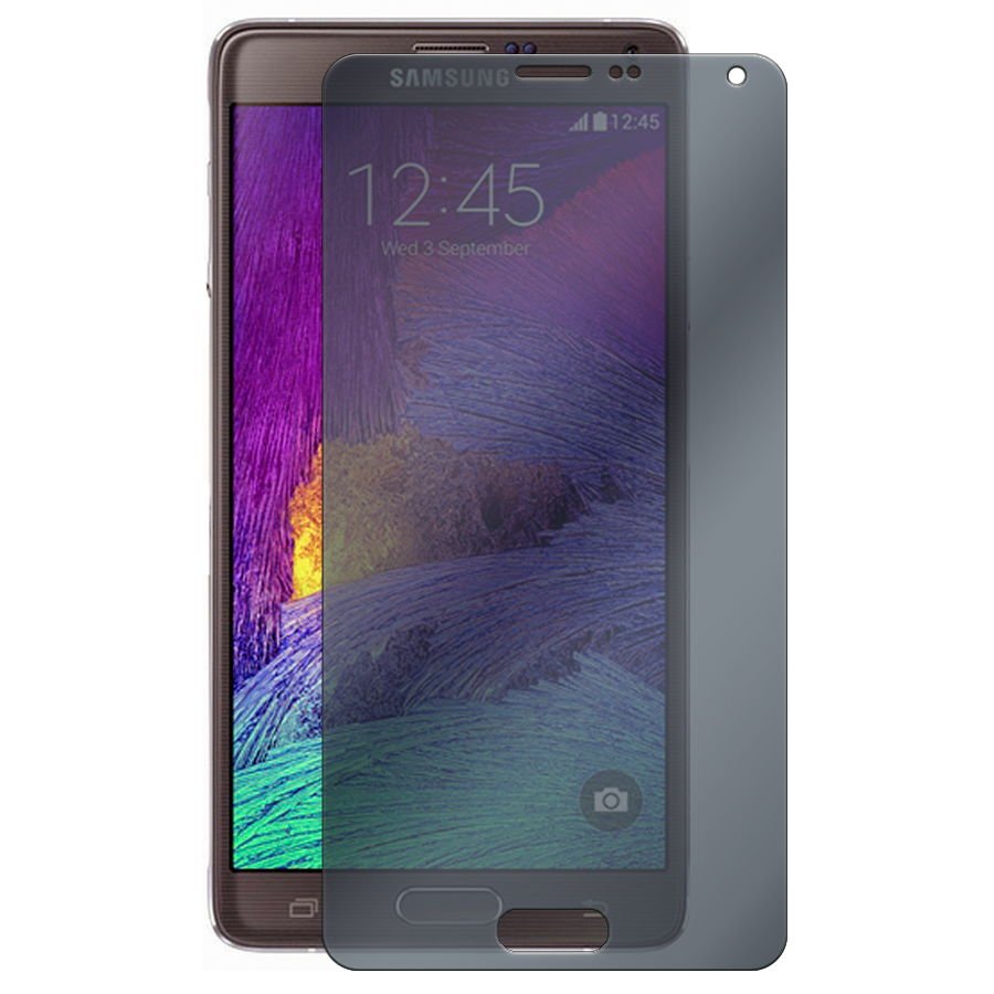 

Стекло защитное гибридное Антишпион Krutoff для Samsung Galaxy Note 4