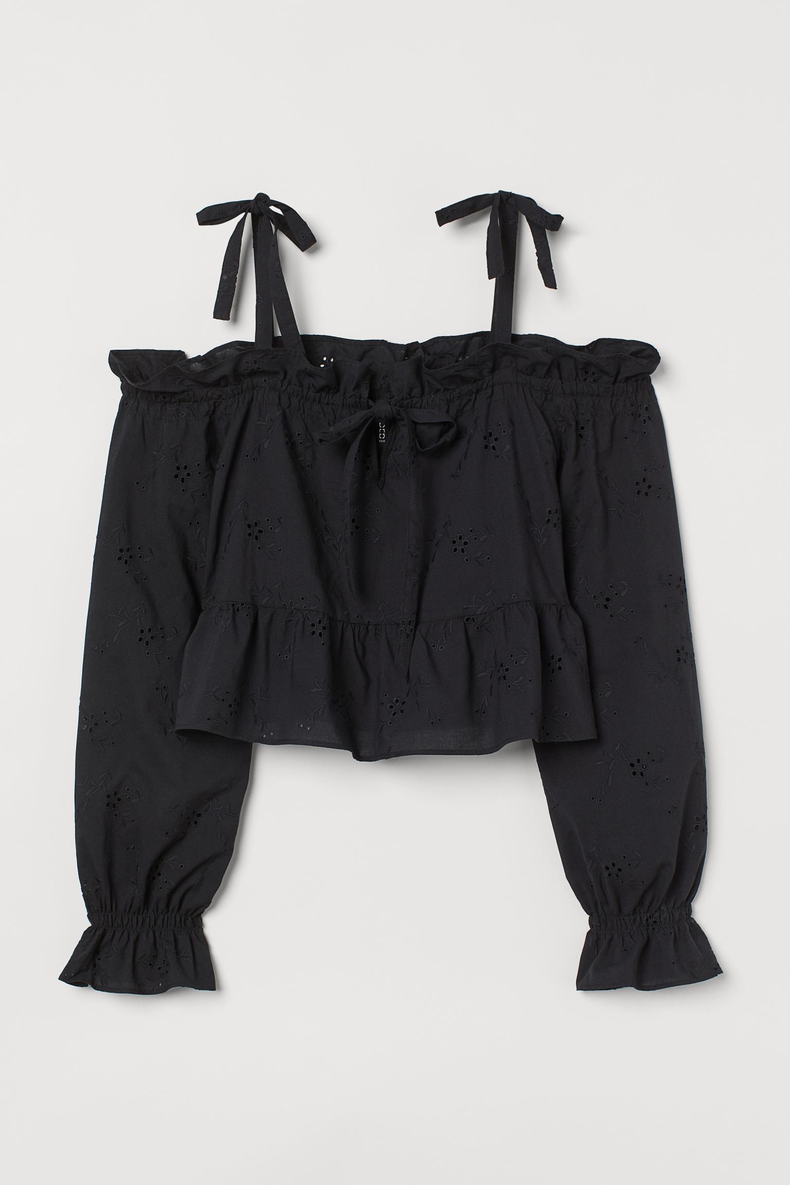 

Топ женский H&M 976635003 черный L, 9766350