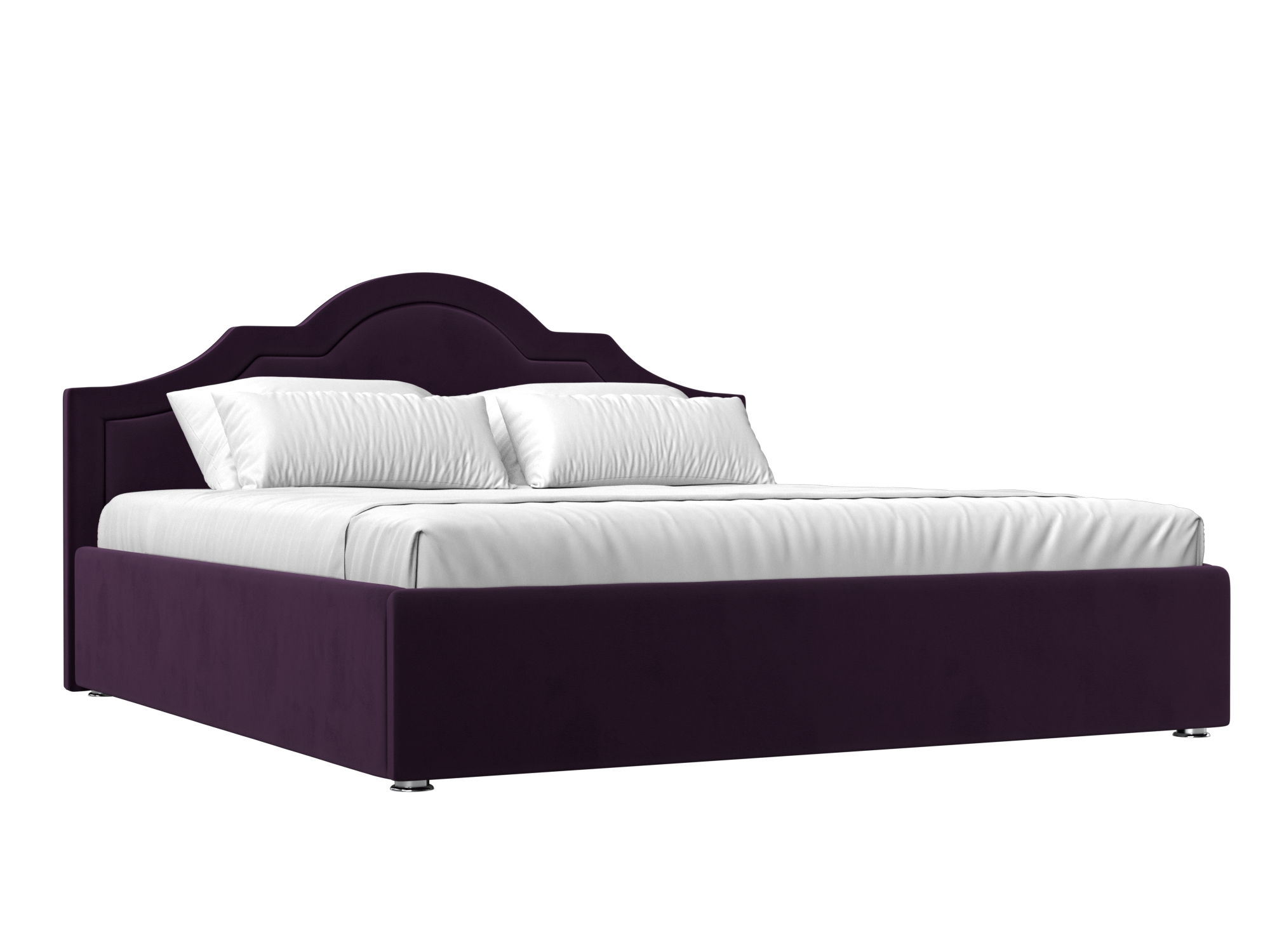 Кровать Лига Диванов Афина 180 Фиолетовый (велюр)