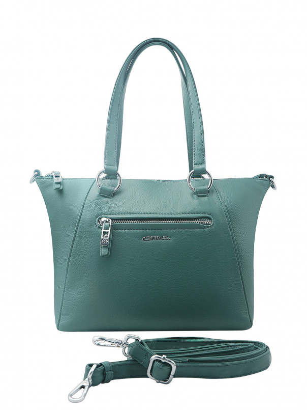 Сумка женская Giorgio Ferretti 2018888C HJ09 Verde scuro зеленый, 24х26х9 см