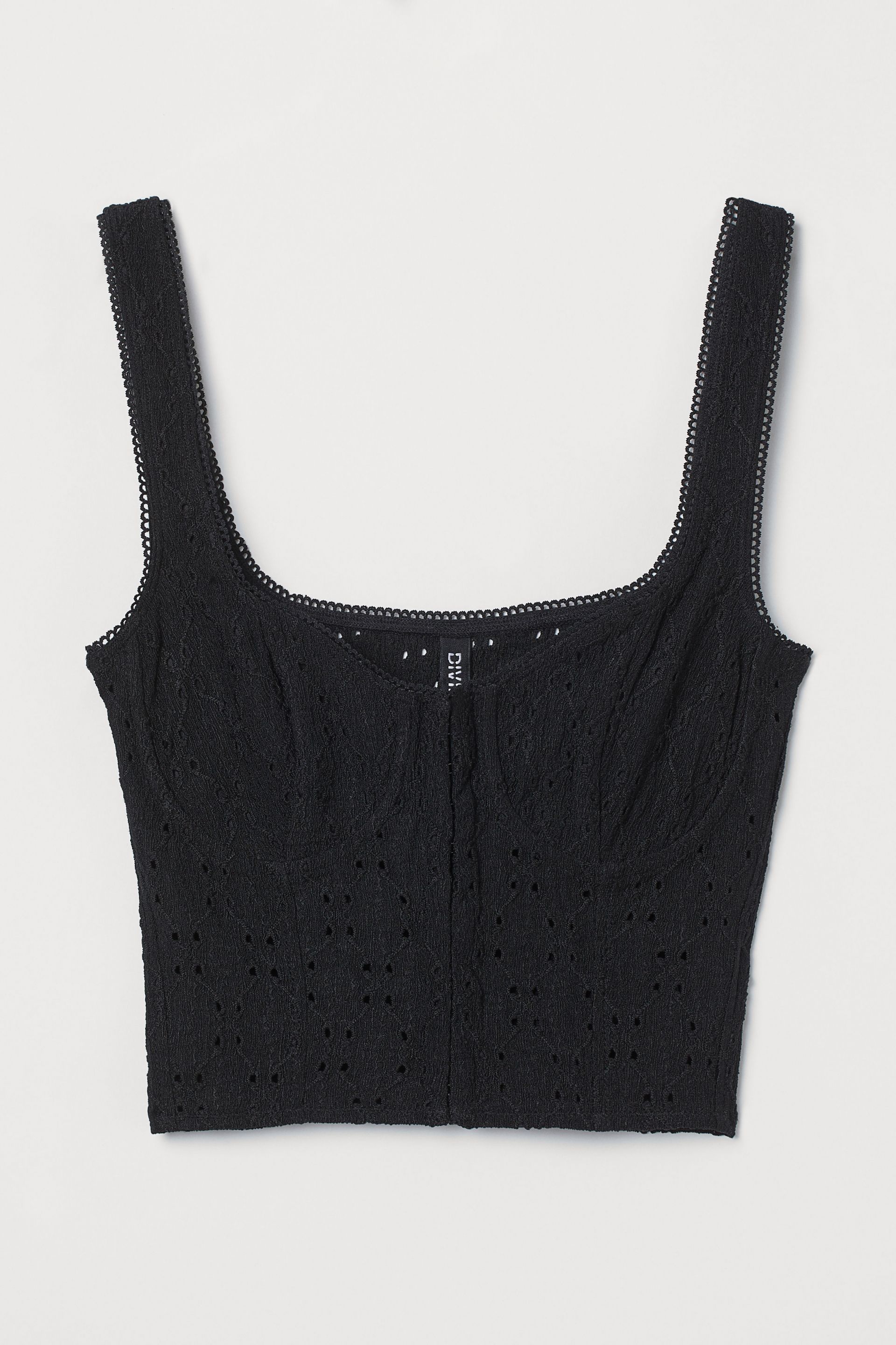 

Топ женский H&M 972899001 черный 34 EU, 972899001