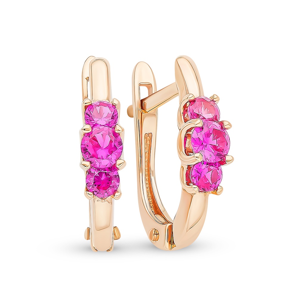 

Серьги из красного золота с рубином 585Gold 102007094, 102007094