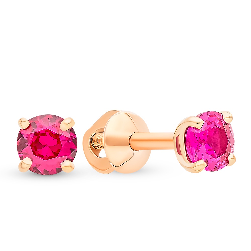 

Серьги из красного золота с рубином 585Gold 102007067, 102007067