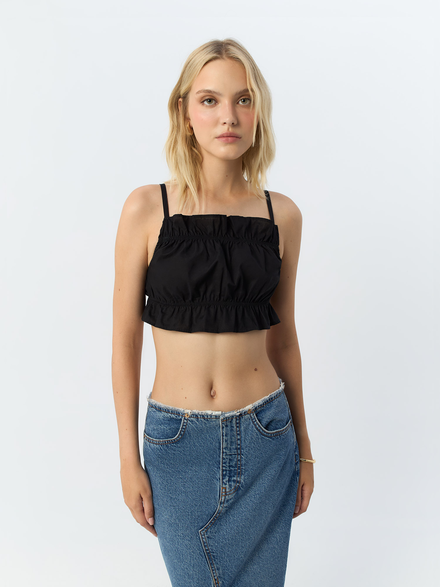 

Топ женский H&M 968554004 черный 48 EU, 9685540
