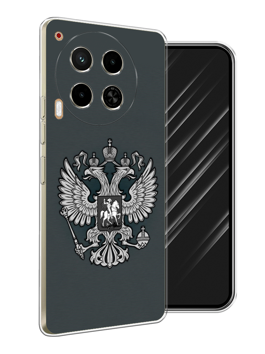 

Чехол Awog на Tecno Camon 30 4G "Герб России серый", 305650-1