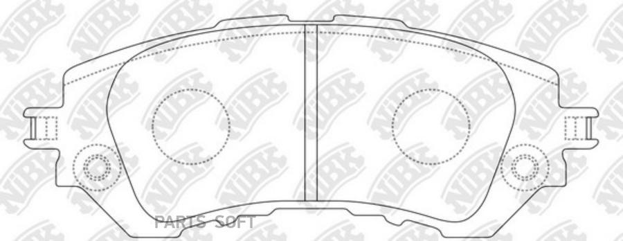 Тормозные колодки NiBK PN21004
