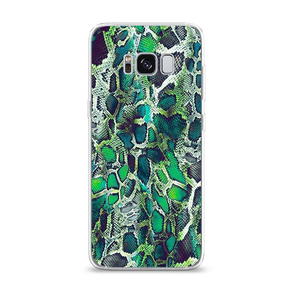 

Чехол Awog на Samsung Galaxy S8 "Зеленая кожа змеи", Зеленый;черный, 24750-3