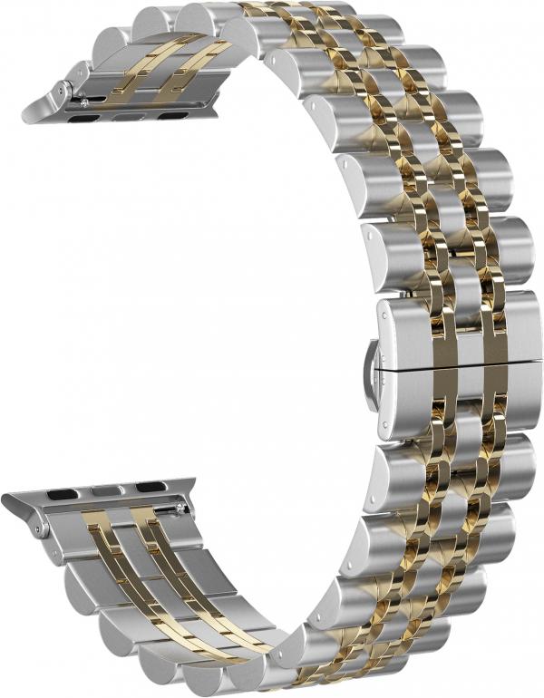 

Ремешок Elegy для Apple Watch Edition 42/44 (Серебристо-золотой)