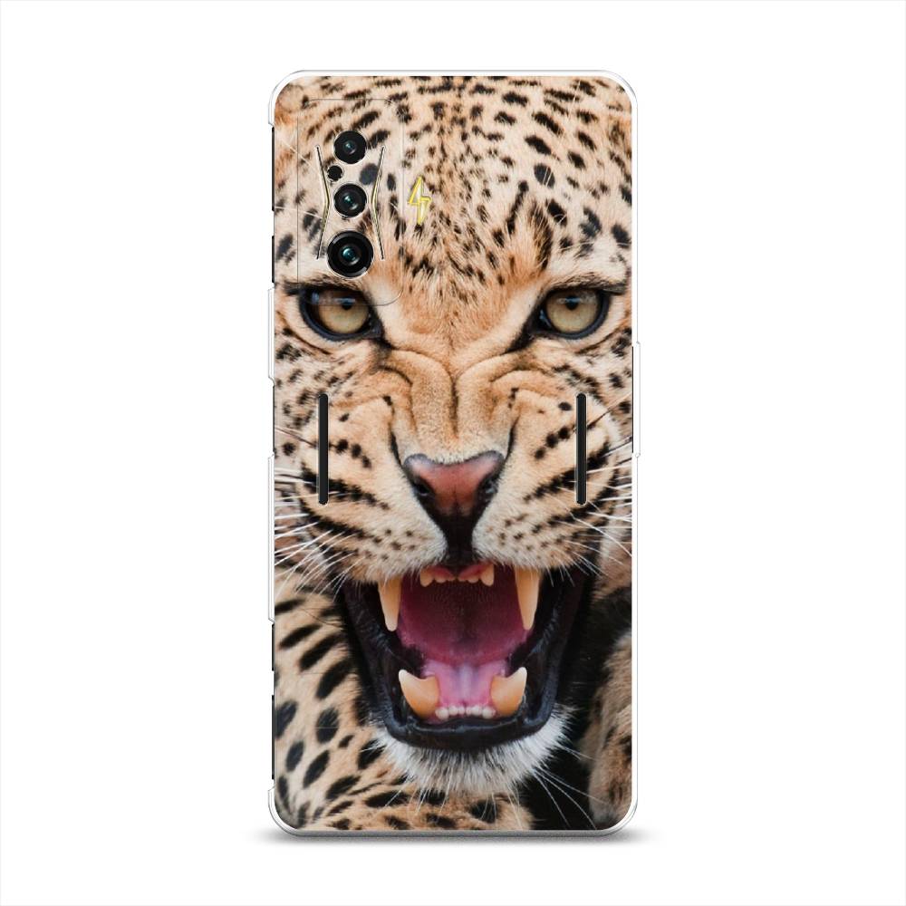 

Чехол на Xiaomi Redmi K50 GE "Леопард 3d", Бежевый;черный, 314950-6