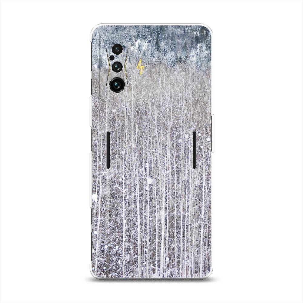 

Чехол на Xiaomi Redmi K50 GE "Снежный лес", Бежевый;серый;белый, 314950-5