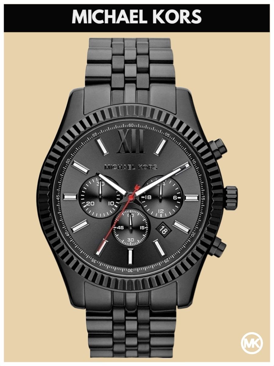 

Наручные часы мужские Michael Kors MK8320 черные, MK8320