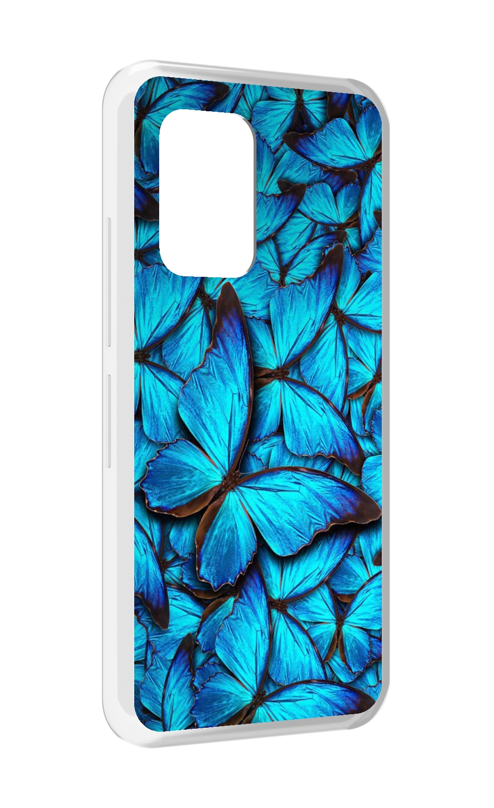 

Чехол MyPads бирюзовые бабочки для UMIDIGI Bison GT, Прозрачный, Tocco