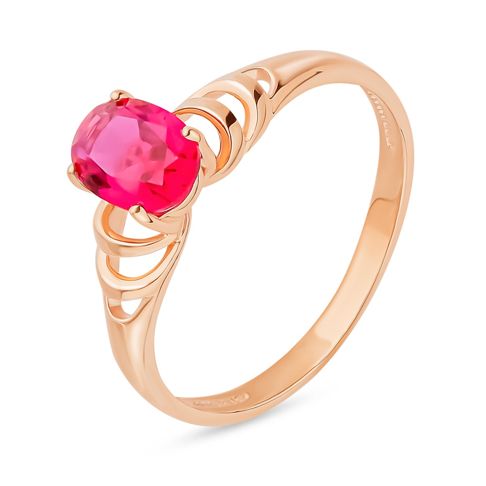 

Кольцо из золота р.  585Gold 199000341, рубин искусственный, 199000341