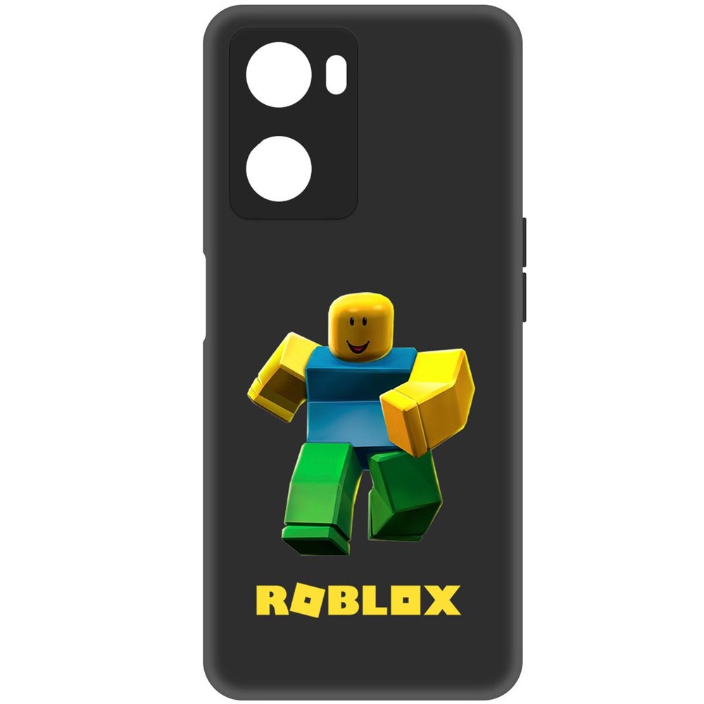 

Чехол-накладка Софт Roblox-Классический Нуб для Oppo A57s, Черный