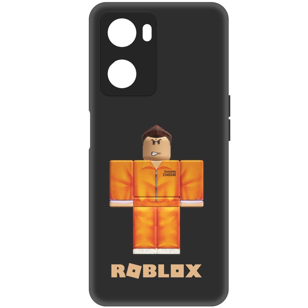 

Чехол-накладка Софт Roblox-Заключенный для Oppo A57s, Черный