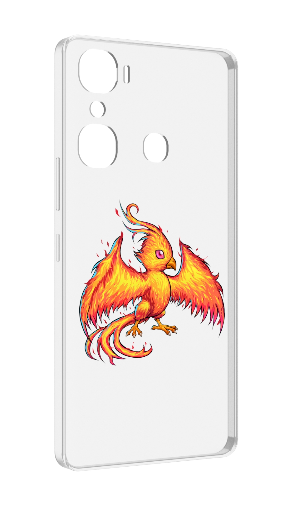 

Чехол MyPads огненная-птичка для Infinix Hot 12 Pro, Прозрачный, Tocco