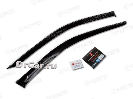 

COBRA TUNING Дефлекторы окон Opel Astra J GTC 3d 2011 ХРОМ.МОЛД