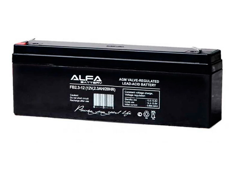 

Аккумулятор Alpha 12V 2300mAh FB2.3-12 LFA