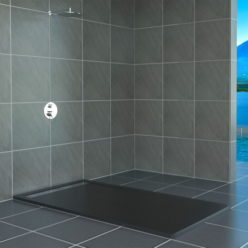 

Душевой поддон из искусственного камня RGW STM-188G 80x180x3 Серый