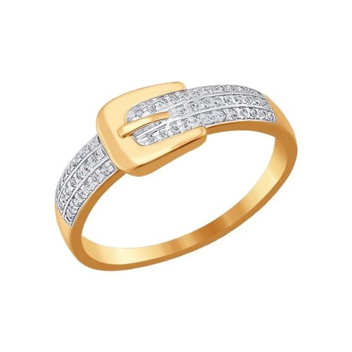 

Кольцо из золота р.  Golden Eagle 015815, фианит, 015815