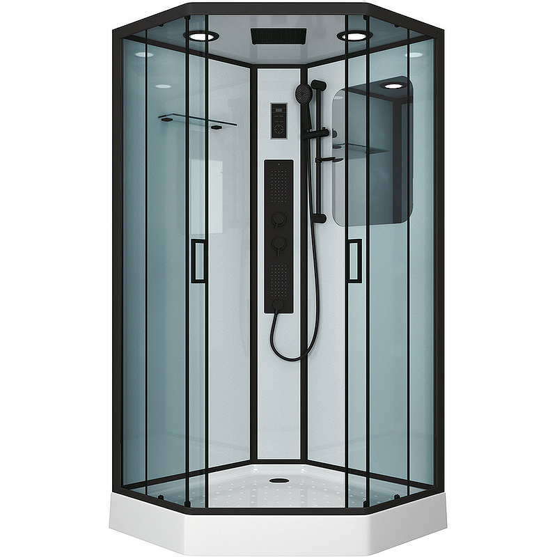 

Niagara Душевая кабина Niagara Premium NG-6902-01GD BLACK 100х100х220 черная