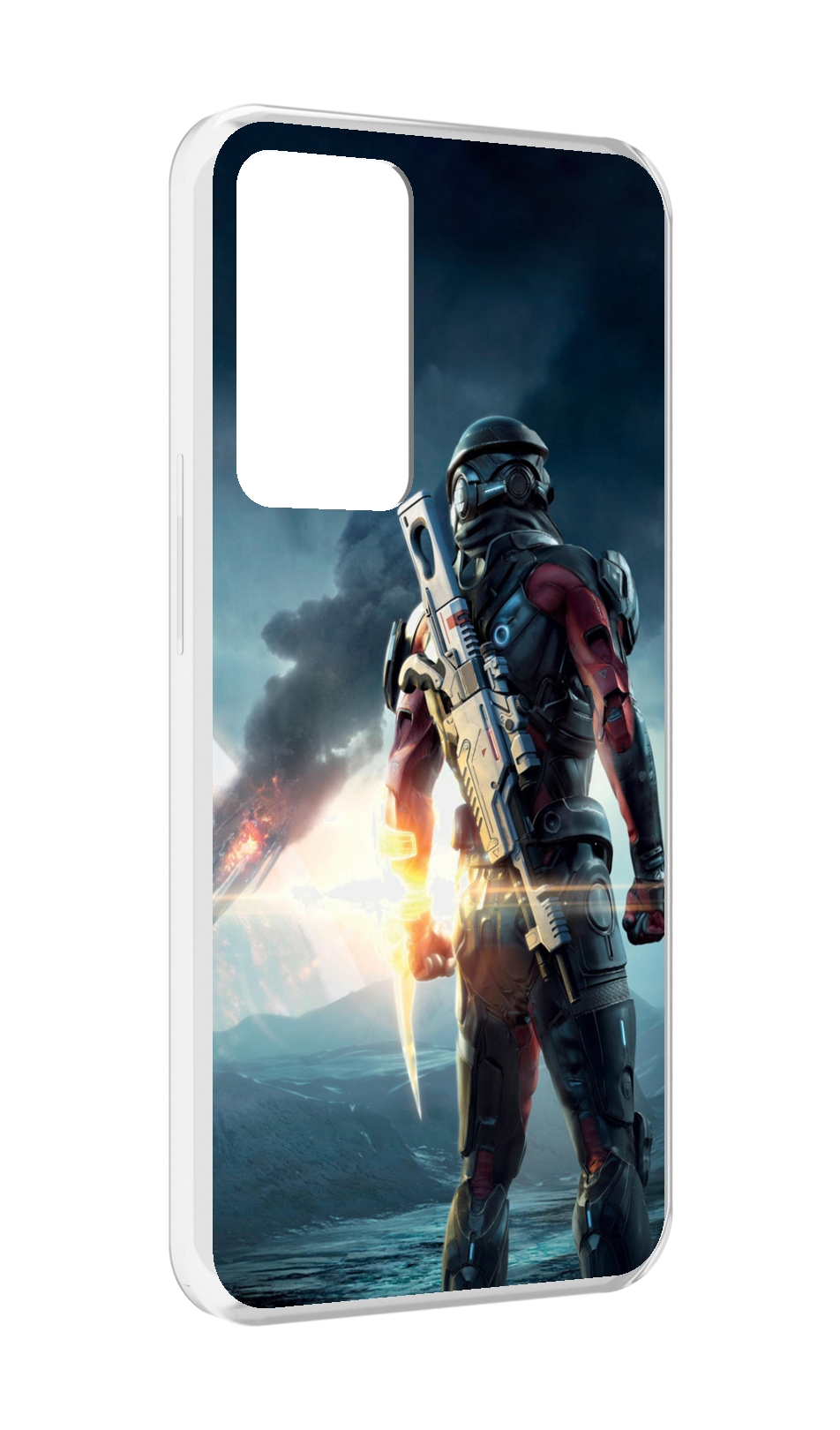 

Чехол MyPads Mass Effect Andromeda Ryder для OPPO Reno 8 Lite, Прозрачный, Tocco