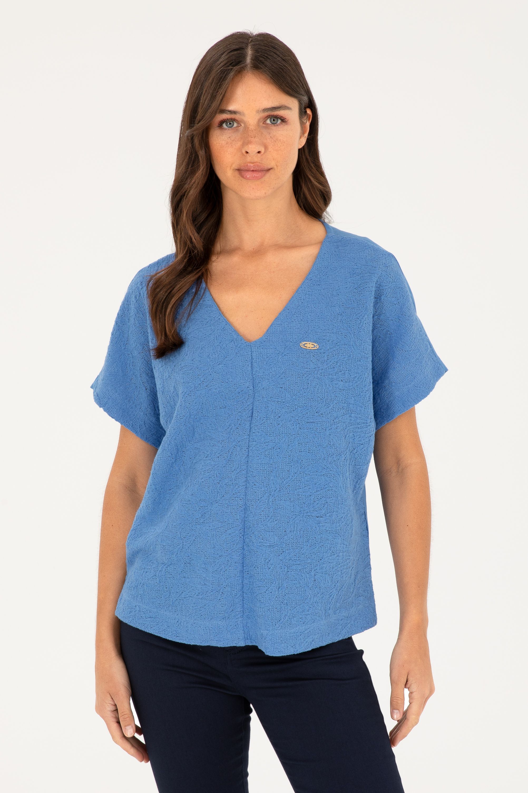 

Футболка женская U.S. POLO Assn. G082SZ0110PARTEK синяя M, Синий, G082SZ0110PARTEK
