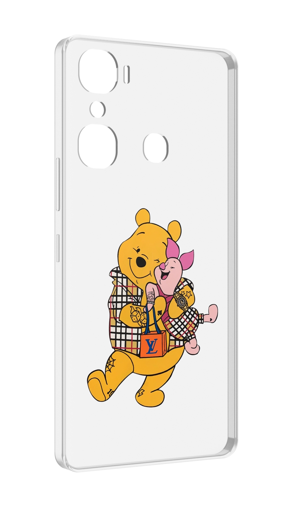 

Чехол MyPads модный-медведь-из-винни-пуха для Infinix Hot 12 Pro, Прозрачный, Tocco