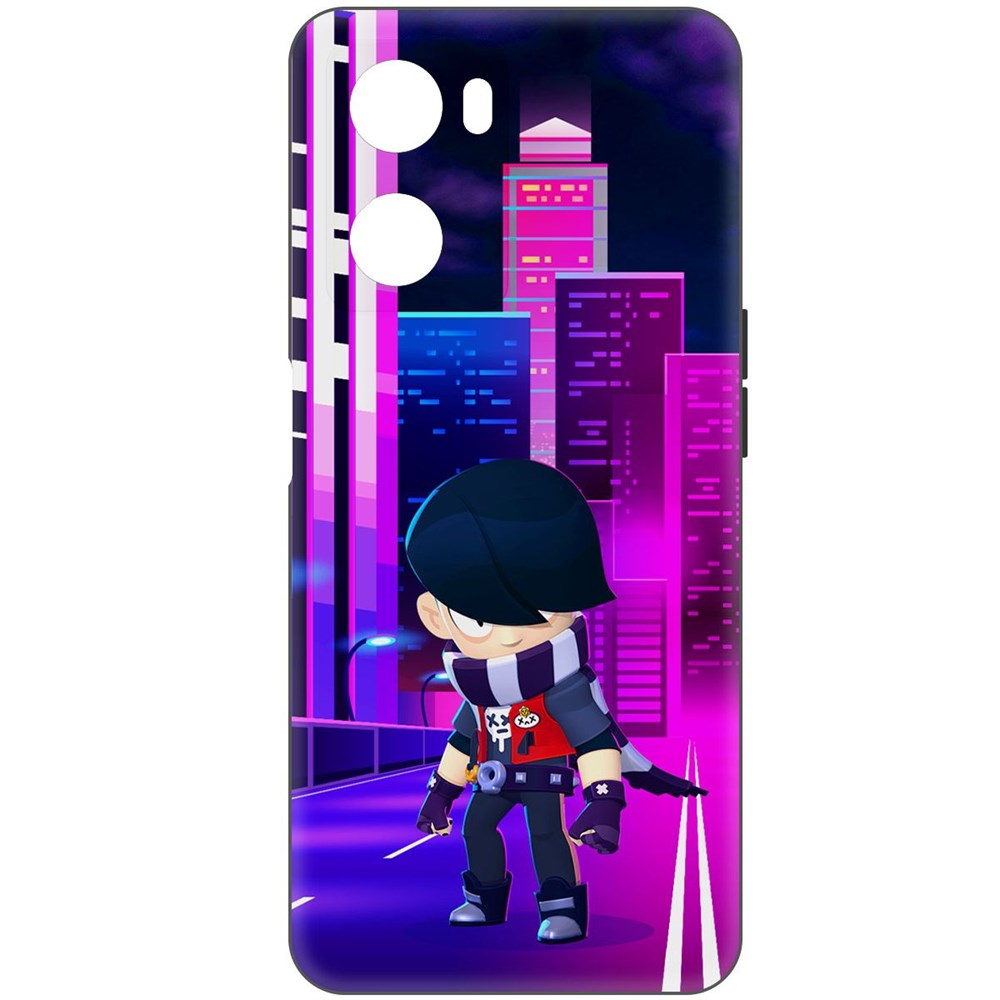 

Чехол-накладка Софт Brawl Stars - Эдгар для Oppo A57, Черный