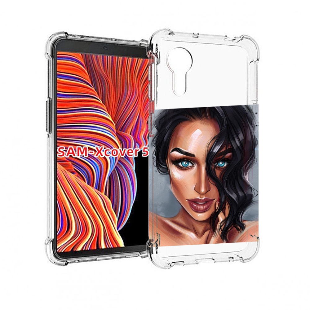 Чехол MyPads Брюнетка для Samsung Galaxy Xcover 5