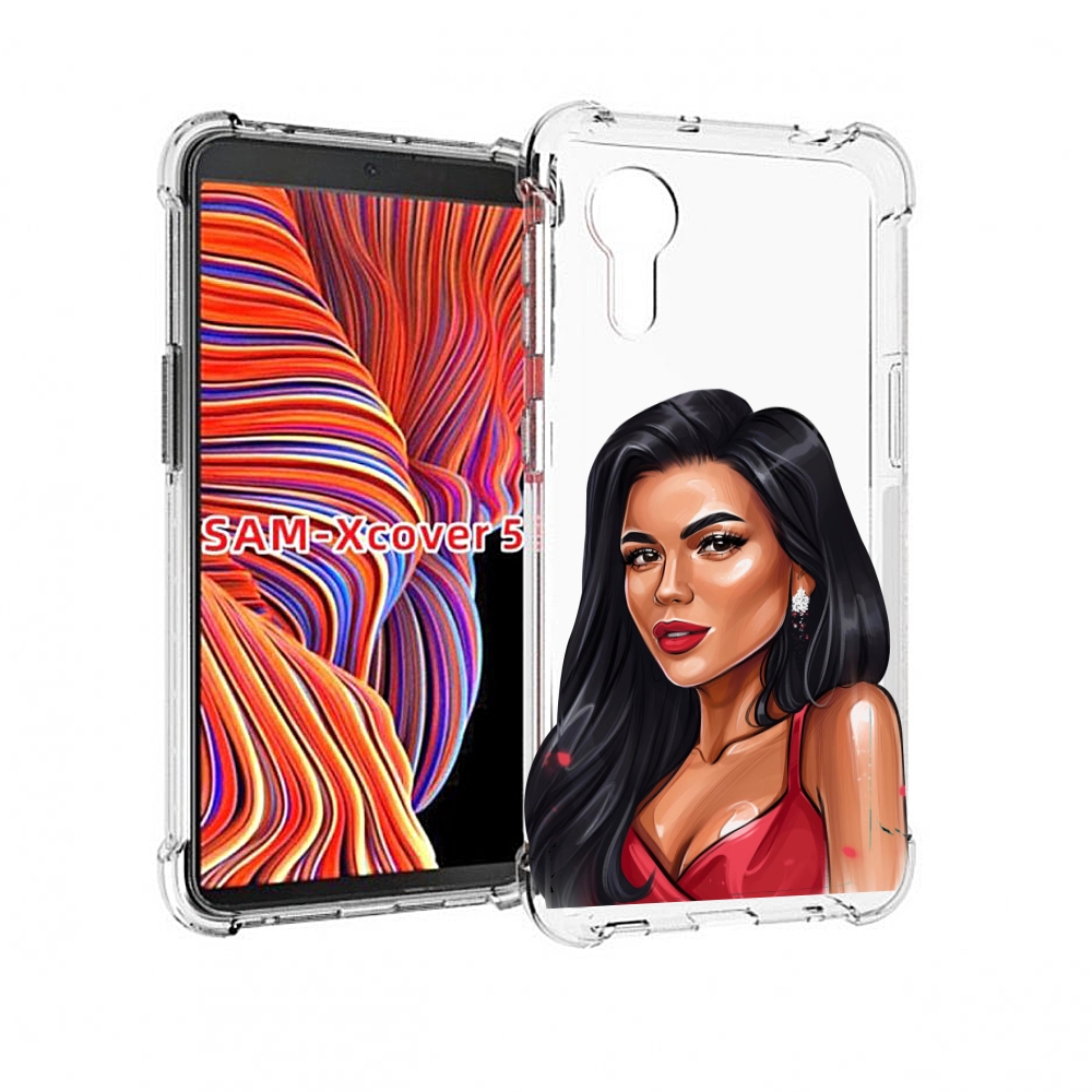 

Чехол MyPads Брюнетка-в-красном-платье для Samsung Galaxy Xcover 5, Прозрачный, Tocco